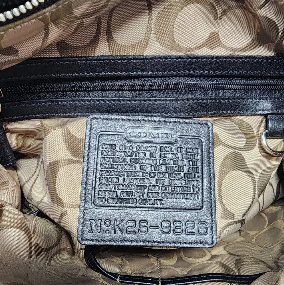 Coach 2 Way Leather Bag - Picture 12 of 14